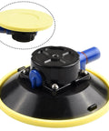 6 Inch Vacuum Suction Cup With Beefy Heavy Duty Aluminum Base And Hand Pump, 70 Lb Capacity Glass Lifter, close-up view.