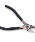6 Inch Wire Cutters Heavy Duty Flush Cut Side Cutters Pliers for crafting, showing black grip and steel blades