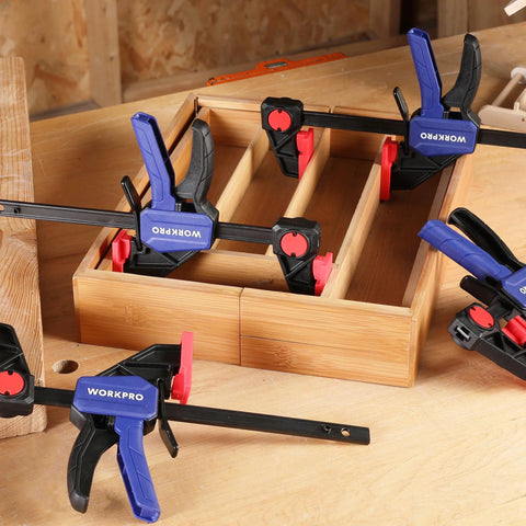 6 inch woodworking bar clamps by WORKPRO on wooden project