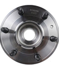Front view of All-In-One 6-Lug Wheel Hub Bearing Assembly With ABS Front and Rear Fits 2008-2017 Buick Enclave