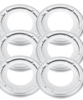 6 Pack 12 Inch Heavy Duty Lazy Susan Turntable Bearings, 5/16 Thick Galvanized Steel Swivel Plates with Smooth 360 Rotation