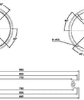 6 Ton Heavy Duty 34inch Diameter Large Turntable Bearing - VXB Ball Bearings
