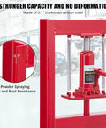 6 Ton Hydraulic Shop Press with Plate, Adjustable H-Frame Garage Floor Hydraulic Benchtop Press, carbon steel in car repair garage