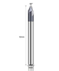 Carbide V Groove Router Bit 60 Degree Chamfer End Mill with One Eighth Inch Shank, 3 Flutes CNC Milling Cutter for Carving and Chamfering TiAlN Coated Nano Carbide