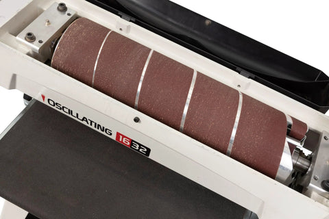 Installed ready-to-wrap 60 grit sandpaper strips for drum sanders offer fast grit changes, precise 3 inch width, and neat rolls.