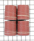 Ready-to-wrap 60 grit sandpaper strips for drum sanders offer fast grit changes, precise 3 inch width, shown wrapped and coiled.