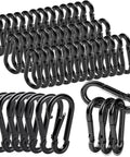 60 Pack 2.36 Inch Spring Snap Hooks Carabiners Heavy Duty Zinc Plated Steel Clips Quick Links For Dog Leash Backpack Hiking Fishing Bag