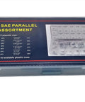 60 Piece Keystock Bar Assortment Set For Lock Pulleys Gears And Shafts Keyway Kit in PVC Case with SAE Sizes Displayed