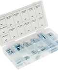 60 Piece Keystock Bar Assortment Set For Lock Pulleys Gears And Shafts Keyway Kit With SAE And Metric Sizes in open PVC case