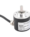 600 PPR AB Two Phase Incremental Optical Rotary Encoder 5V to 24V Supply, 6mm Shaft, 5000 RPM, front view