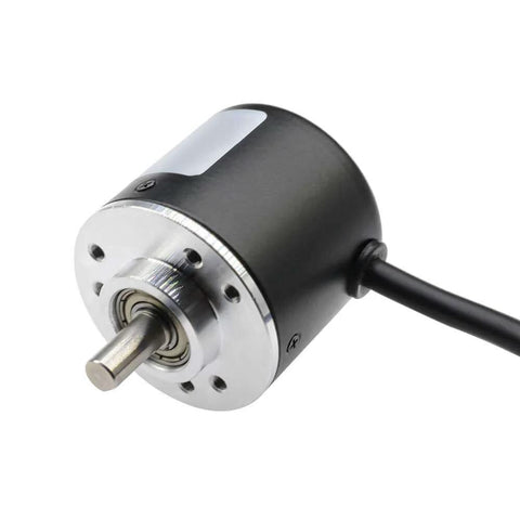 600 PPR Rotary Encoder AB Two Phase Incremental Encoder 6mm Shaft Wide Voltage 5V To 24V with metal housing and cable connection