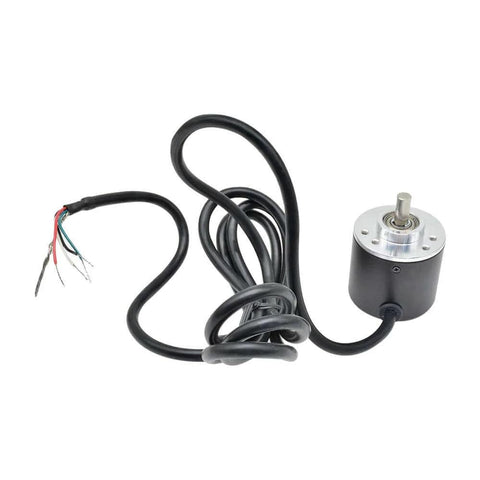 600 PPR Rotary Encoder AB Two Phase Incremental Encoder with 6mm shaft and cables for robotics and CNC projects.