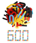 600 Count Horseshoe Tile Spacers For Tile Leveling System, U Shaped Plastic Spacers In 1/16, 1/8, 3/16 And 1/4 Inch Sizes