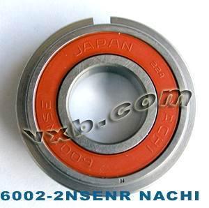 6002-2NSENR Nachi Bearing 15x32x9 Sealed C3 Snap Ring Bearings - VXB Ball Bearings