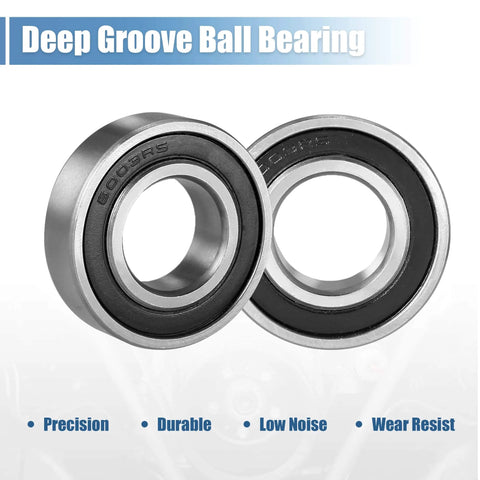 6003RS Deep Groove Ball Bearing Sealed 17mm x 35mm x 10mm Carbon Steel Bearing front view showing precision and durability