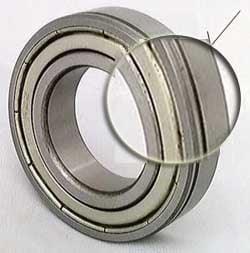 6003ZZN Shielded Bearing with snap ring groove 17x35x10 - VXB Ball Bearings