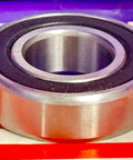 6004-2RS C3 Clearance Sealed Bearing 20x42x12mm chrome steel, side view