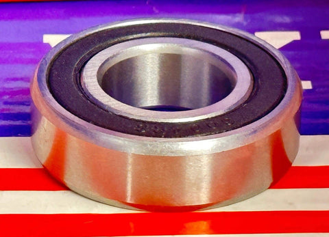 6004-2RS C3 Clearance Sealed Bearing 20x42x12mm chrome steel, side view