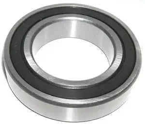 6004LU Bearing - Sealed Ball Bearing 20x42x12mm front view, chrome steel with rubber seals, ideal for electric motors and small machinery.