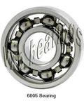 6005 Bearing 6005 - Radial Deep Groove Ball Bearing, metal open-style, close-up view