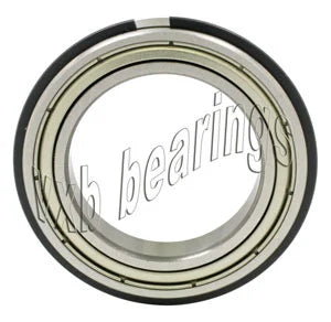 6005ZZNR Shielded Bearing with snap ring groove + a snap ring 25x47x12 - VXB Ball Bearings