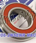 6006-2NSENR Nachi Bearing Sealed C3 Snap Ring 30x55x13 with packaging background