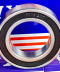 6008 2RS Deep Groove Ball Bearing 40x68x15mm Double Rubber Sealed Radial Bearing with High Load Rating front view