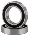 Two Pack 6009-2RS Deep Groove Ball Bearings 45x75x16mm With Double Rubber Seals Pre Lubricated For Immediate Use High Load Capacity