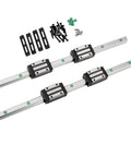 600mm Linear Rail HGR15 Set with 2 Rails and 4 HGH15CA Carriage Slider Blocks CNC Linear Guide Kit