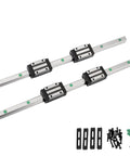 600mm Linear Rail HGR15 Set with 2 Rails and 4 HGH15CA Carriage Slider Blocks CNC Linear Guide Kit