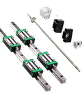 600mm Linear Rail Kit With RM1605 600mm Ballscrew End Supports BF12 BK12 DSG16H Nut Housing Coupling And Four Slide Blocks