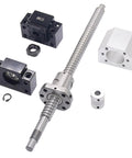 600mm SFU1605 Ball Screw Set with RM1605 Metal Nut, BK/BF12 Supports and Coupler, 16mm Diameter Ball Screw with 5mm Lead