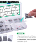 600PCS 12 Size Bicycle Bearing Balls Stainless Steel Precision Steel Balls Stainless Steel Assorted Loose Kit N-036-600PCS packaging
