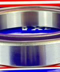 Wholesale 100-Pack 6024-2RS Ball Bearing displayed from side view, showing chrome steel material and deep groove design.