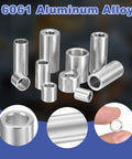 32-piece aluminum spacer set with 4mm ID, 7mm OD, and 4mm length, unthreaded standoffs for M4 screws, 6061 aluminum