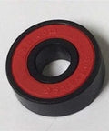 608-2RS Ball Bearing Nylon Cage Red Seals 8x22x7mm close-up view of bearing with red rubber seals