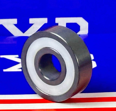20-Pack 608-2RS Full Ceramic Si3N4 Skate Bearings 8x22x7mm side view showing ceramic and silicone material.