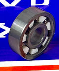 20-Pack 608 Full Ceramic Si3N4 Open Skate Bearings close-up view showcasing inner structure and PTFE cage.
