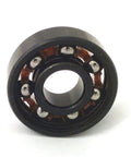 800-Pack 608B Skateboard/Inline Skate/Rollerblade/Hockey/Fidget Spinner Bearings - Nylon Cage 8x22x7mm close-up view of bearing