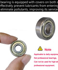 Close-up of 608ZZ Ball Bearing Double Shielded Deep Groove 8x22x7mm held between fingers, showcasing both sides and shielded design.
