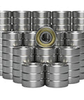 Pack of 100 608ZZ Ball Bearing Double Shielded Deep Groove 8x22x7mm for Furniture Wheels Skateboards Inline Skates Scooters
