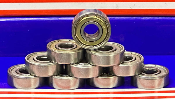 10-Pack 608ZZ Ball Bearings 8x22x7mm ✓