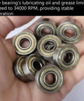 Hand holding 608ZZ Ball Bearing Double Shielded Deep Groove 8x22x7mm, ideal for furniture wheels and skateboards