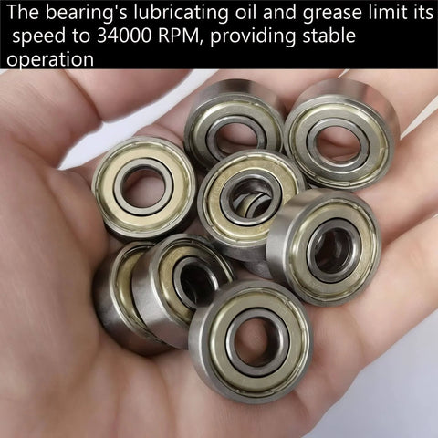 Hand holding 608ZZ Ball Bearing Double Shielded Deep Groove 8x22x7mm, ideal for furniture wheels and skateboards