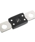 Image of 60A ANM Bolt-On Fuse Pack for Cars, Trucks, RVs, Buses and Caravans, Time-Delay Slow-Blow High-Current Replacement for MEGA AMG Fuses, 32V DC, Copper Alloy Heat Sink, Riveted Connection, Pack of 2. Front view showing bolt-on design and copper alloy heat sink.