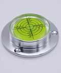 High Precision Flange Plate Bubble Level 60mm Diameter For Travel Trailer And RV Leveling Easy To Use With Three Mounting Holes