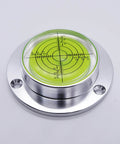 High Precision Flange Plate Bubble Level 60mm Diameter For Travel Trailer And RV Leveling Easy To Use With Three Mounting Holes