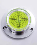 High Precision Flange Plate Bubble Level 60mm Diameter For Travel Trailer And RV Leveling Easy To Use With Three Mounting Holes