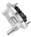 Side view of 60mm Handwheel Manual Pulse Encoder with Four Terminals for CNC Control Systems, metallic and plastic construction, 5V rotary knob.