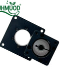 60mm Hollow Rotary Actuator High Accuracy Rotating Platform Gear Ratio 5:1 with black steel casing
